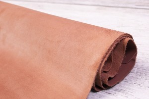 Шкіра ВРХ Італія (пильно-рожевий, велюр, лицьовий, м'який)