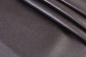 Шкіра овчина Італія (темно-коричнева, напівматова, м'яка, залишок 0.52 м²)