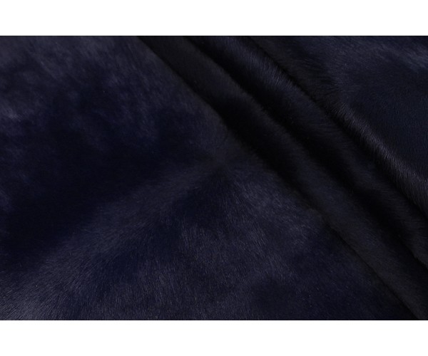 Шкіра стрижений опоек Італія (темно-синій, даблфейс, поні)