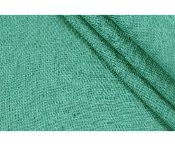 Ткань лен Италия (лен 100%, изумруд, шир. 1,50 м)