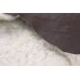 Дубленка овчина на кожаной основе (монголия, тиграто, молочный, темно-коричневая, силка)
