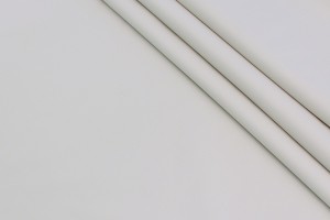 Ткань плащевка двухслойная с прорезиненным покрытием Италия (полиэстер 100%, слоновая кость, шир. 1,40 м)