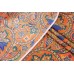 Ткань плащевка Ralph Lauren (полиэстер 100%, оранжевая, вензеля, шир. 1,50 м)