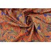 Ткань плащевка Ralph Lauren (полиэстер 100%, оранжевая, вензеля, шир. 1,50 м)