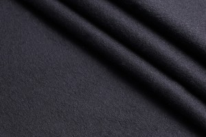 Ткань кашемир Италия (Valentino) (шерсть 100%, черный, шир. 1,5 м)