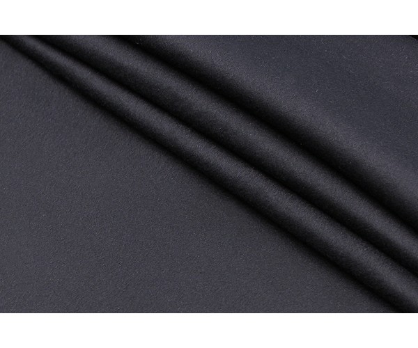 Ткань пальтовая Италия Loro Piana (кашемир 100%, черный, шир. 1,5 м)