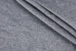 Ткань пальтовая Италия (шерсть 50%, альпака 50% серый, шир. 1,50 м)