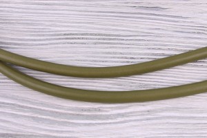 Ручки для сумок (кожа КРС, оливковый, диаметр 1 см)
