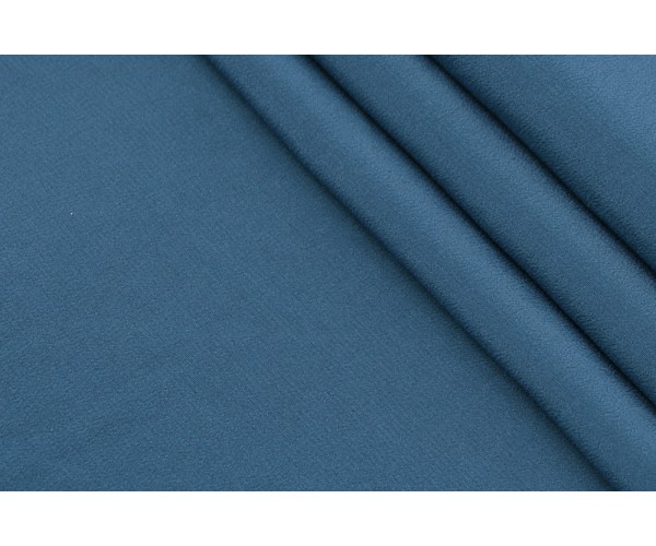 Тканина крепдешин Італія (шовк 100%, пильно-блакитний, шир. 1,36 м)