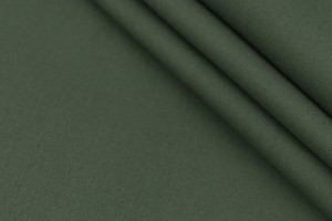 Ткань крепдешин Италия (шелк 97%, эластан 3%, пыльный хаки, шир. 1,36 м)