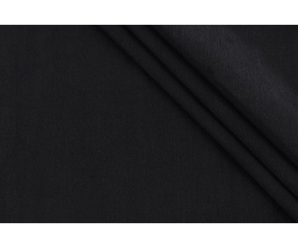 Ткань вареный шелк Италия (вискоза 100%, темный графит, шир. 1,60 м)