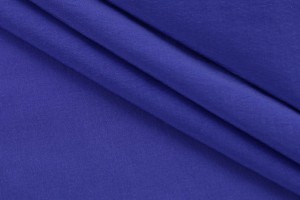 Ткань шелк Италия (шелк 98%, эластан 2%, синий, шир. 1,30 м)