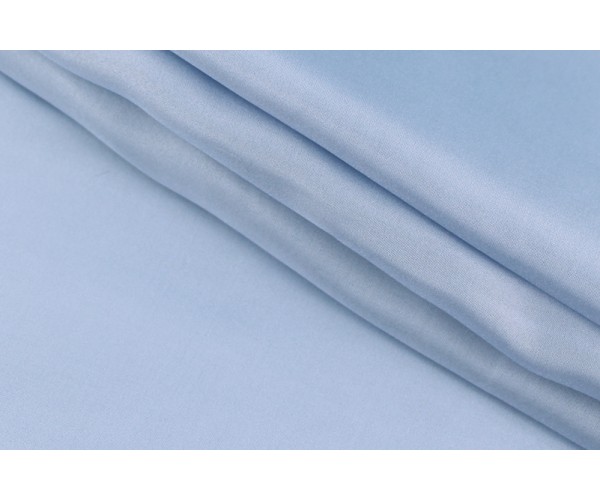 Ткань шелк Италия (тонкий, шелк 100%, бледно-голубой, шир. 1,10 м)