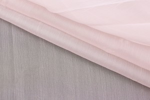 Тканина шифон Італія (шовк 100%, рожевий, шир. 1,20 м)