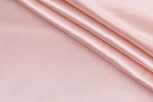 Ткань атласный шелк Италия (шелк 98%, эластан 2%, розовый,  шир. 1,36 м)