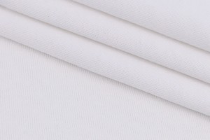 Ткань трикотаж футер Италия (коттон 100%, белый, шир. 1,90 м)
