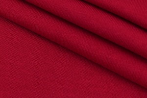 Ткань трикотаж футер Италия (коттон 100%, красный, шир. 1,90 м)