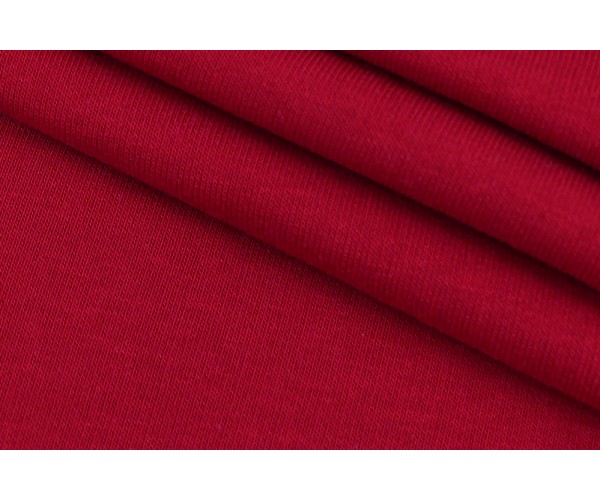 Тканина трикотаж футер Італія (котон 100%, червоний, шир. 1,90 м)