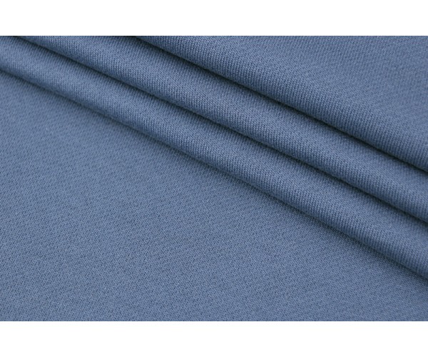 Тканина трикотаж Італія (коттон 100%, синій, шир. 1,95 м)