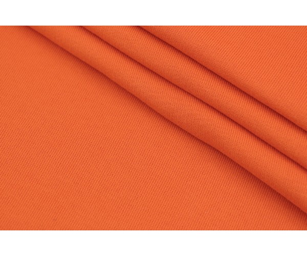 Тканина трикотаж фліс Італія (коттон 100%, помаранчевий, шир. 1,80 м)