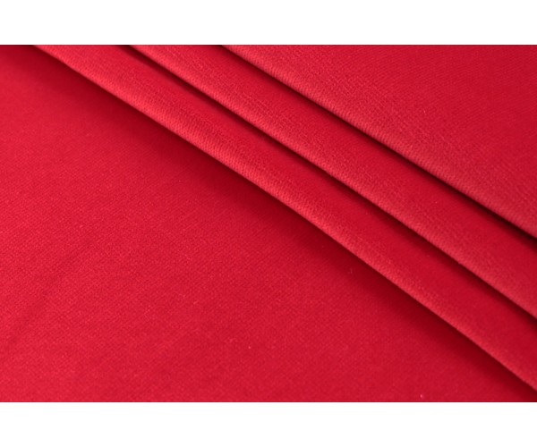 Оксамит на бавовні Італія (коттон 100%, червоний, шир. 1,40 м)
