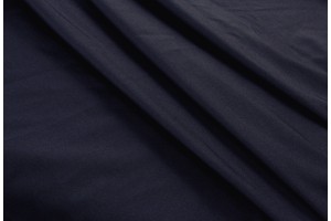 Ткань бифлекс Италия (полиестер 90% эластан 10%, темно-синий, шир. 1,50 м)