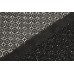 Ткань прошва Италия (коттон 100%, черный, цветы, шир. 1,40 м)